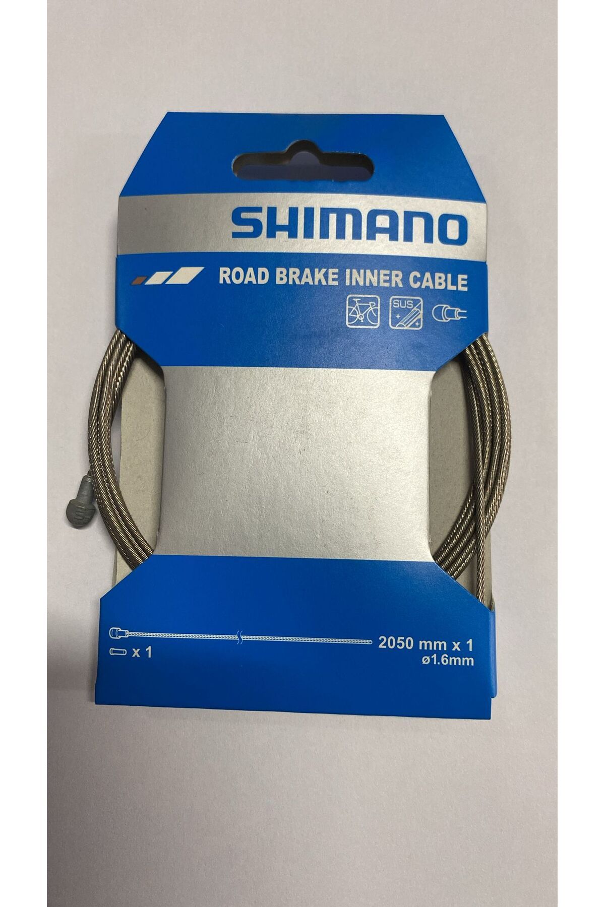 Shimano İç kablo kapsüllü teli yol SUS fren iç kablosu (2050 mm)