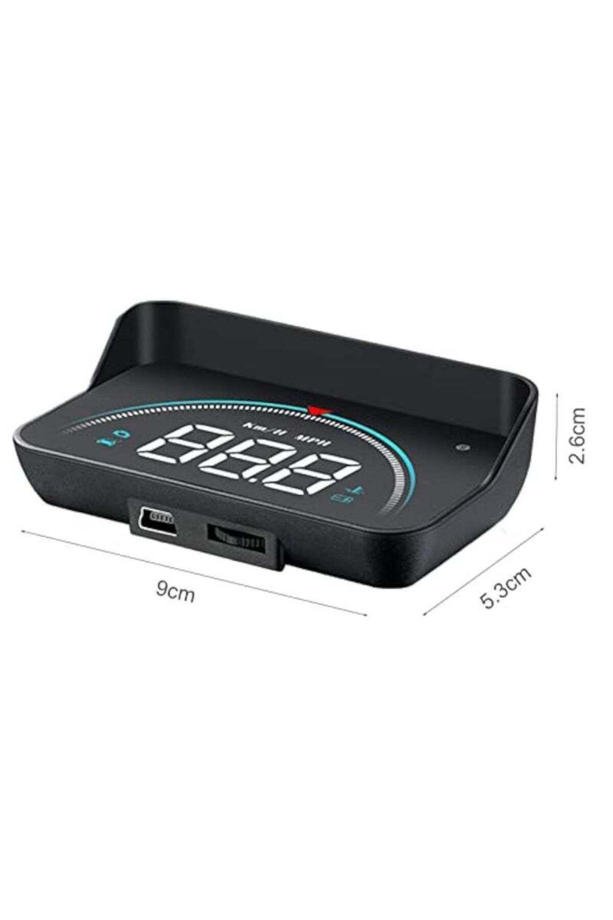 COOYA-Hud Flat Panel Display, 3.5-Inch, Multi-function Speed Warning for Vehicles with Obd Ii or Euobd 4