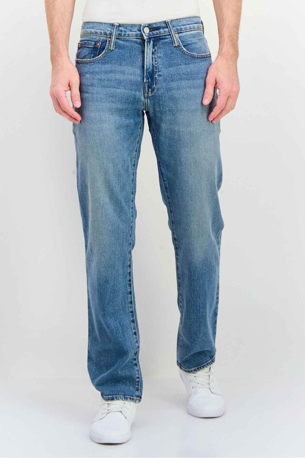 GAP-Men Slim Fit Washed Stretchable Denim Jeans, Blue 1