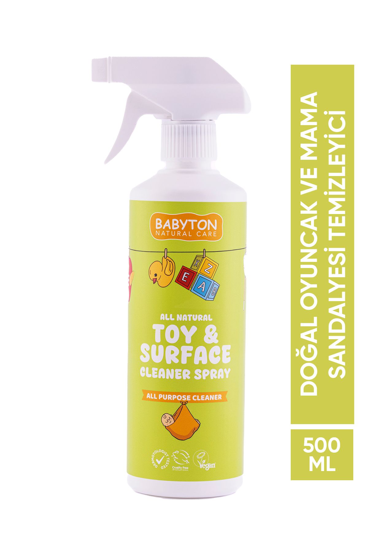 Doğal Oyuncak Ve Mama Sandalyesi Temizleyici 500 ml