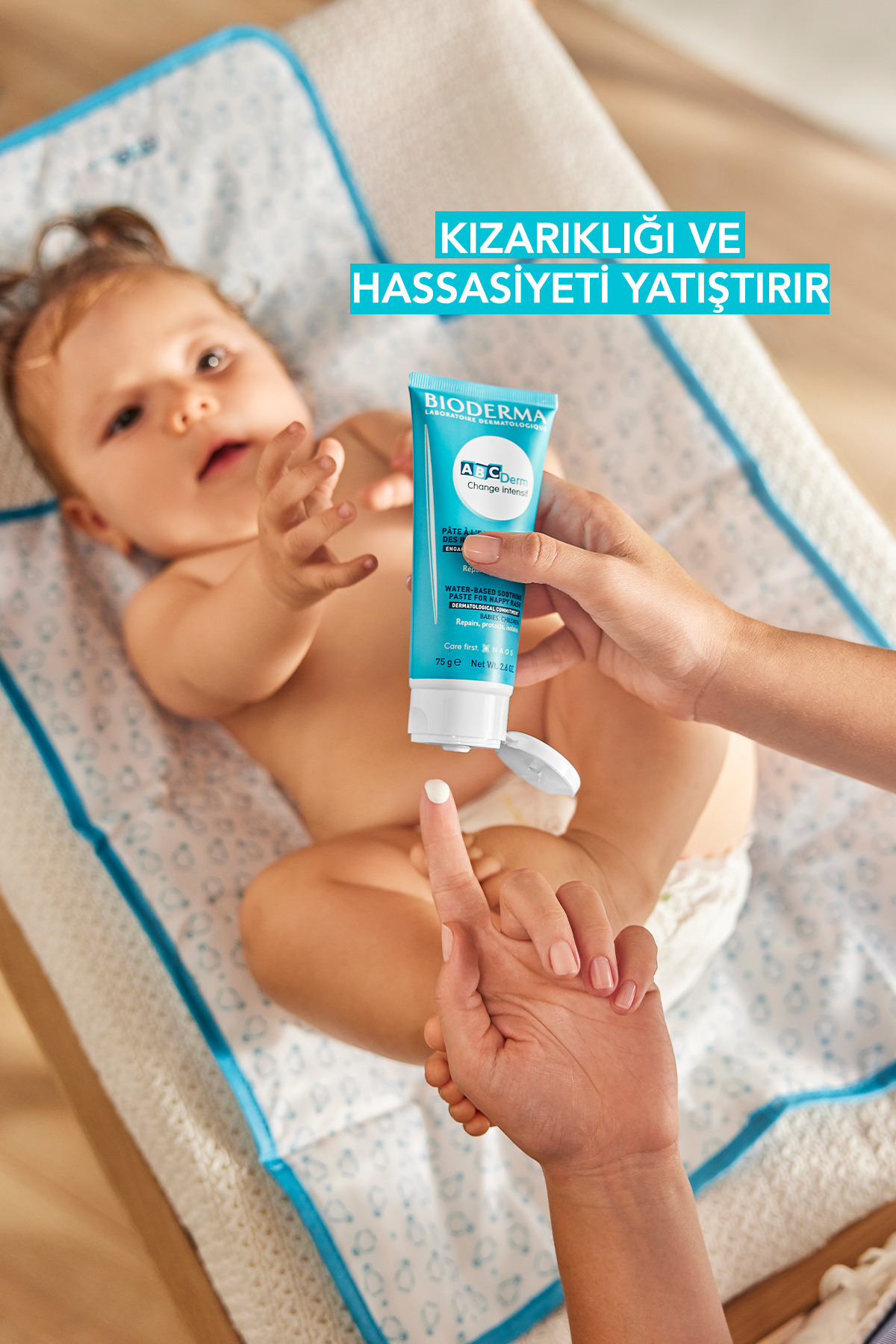 Bioderma ABCDerm Change Intensive Yenidoğan, Bebek, Çocuk için Pişik Önleyici Su Bazlı Bakım Kremi 75 gr fotoğrafı 2 (önizleme)