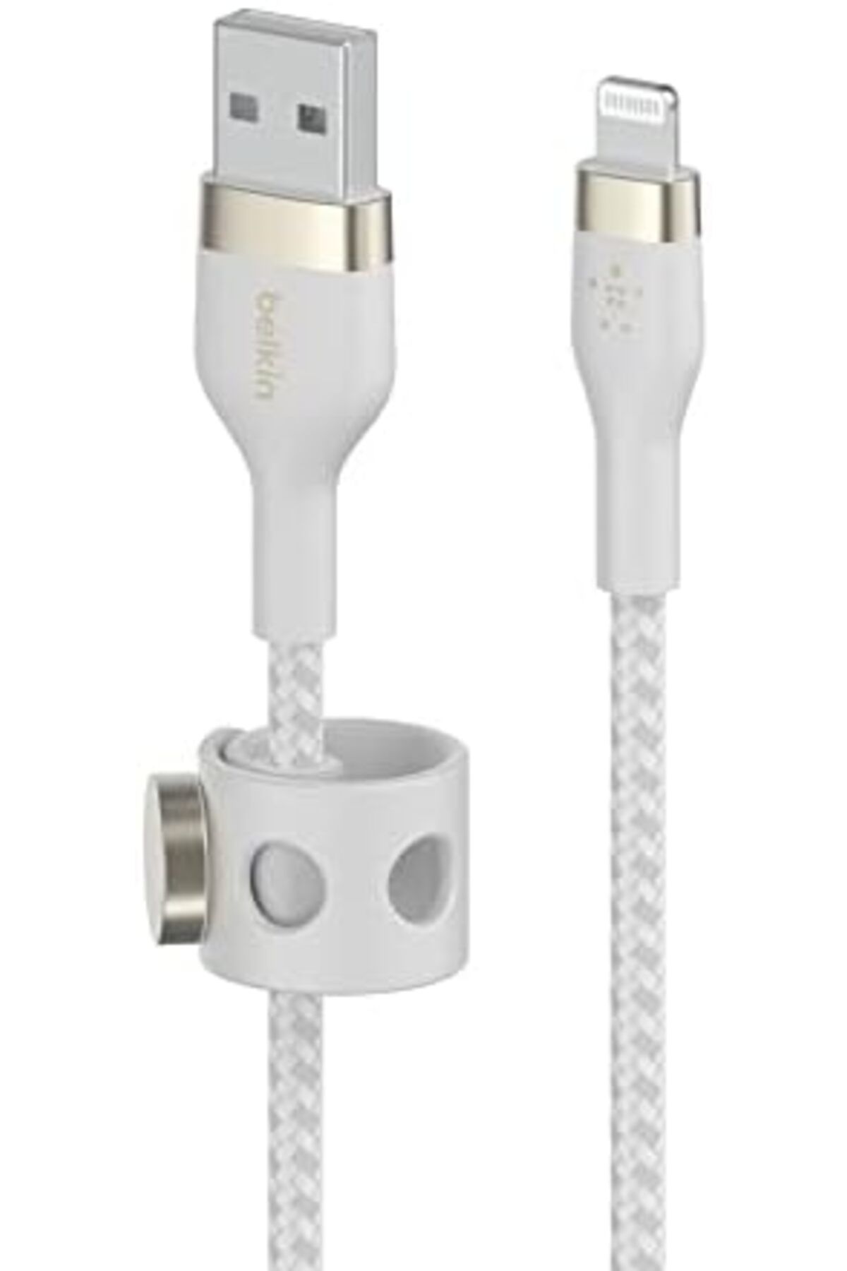 MEGOBİNE WHERE BoostCharge Pro Flex Örgülü USB Tip A - Yıldırım Kablosu (1M/3,3FT), MFi Sertifikalı Ş