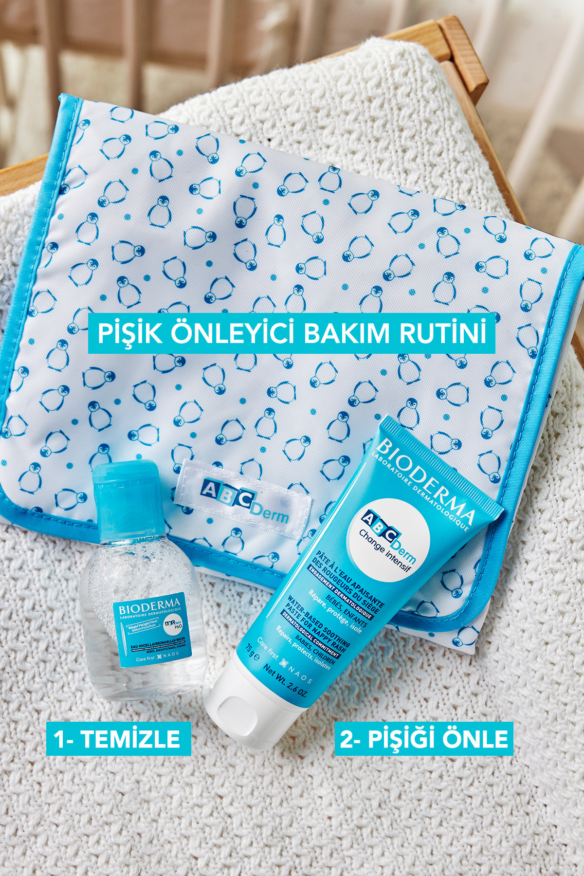 Bioderma ABCDerm Change Intensive Yenidoğan, Bebek, Çocuk için Pişik Önleyici Su Bazlı Bakım Kremi 75 gr fotoğrafı 3 (önizleme)