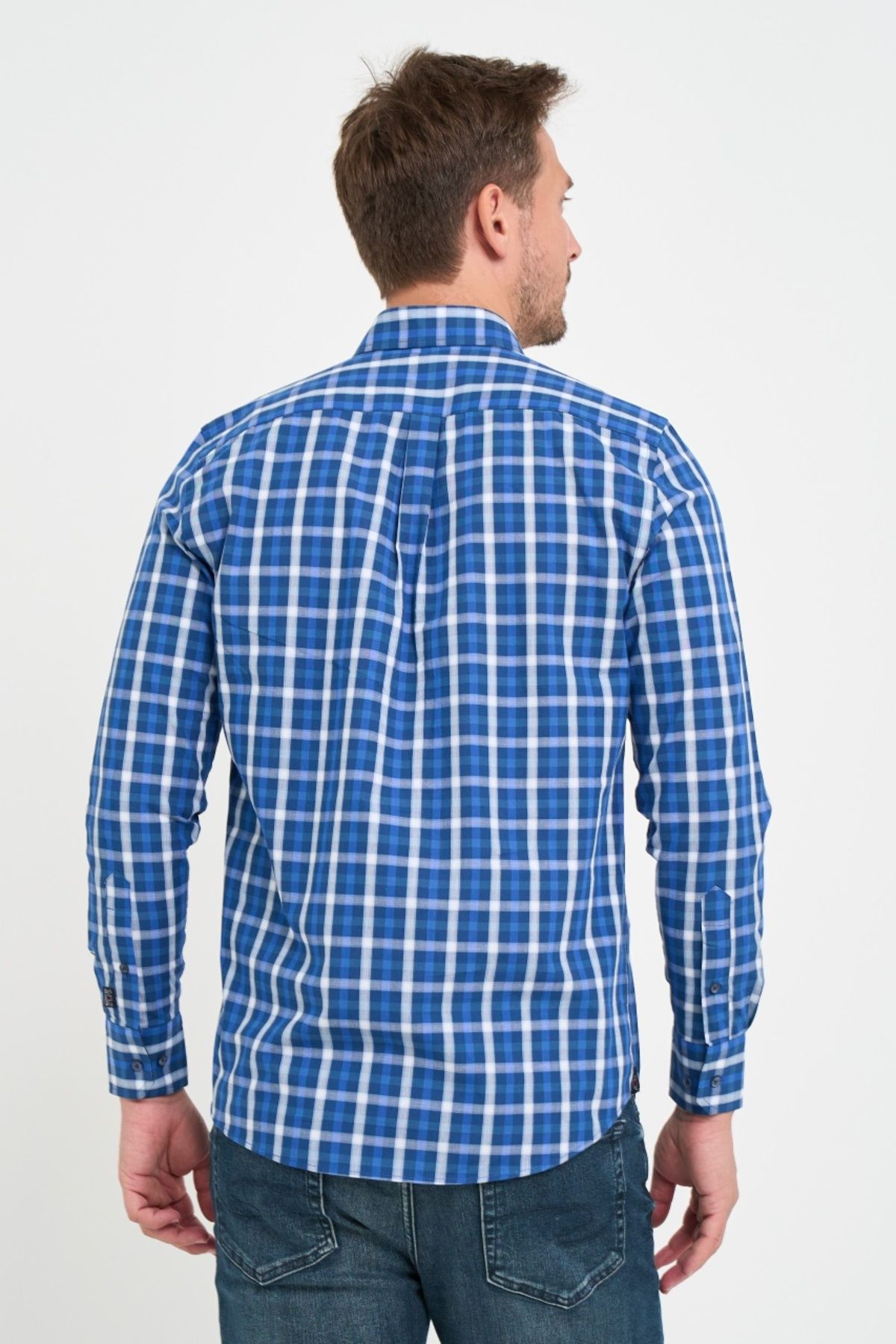 Lee Cooper-Regular men's shirt with pattern and patch pockets 4