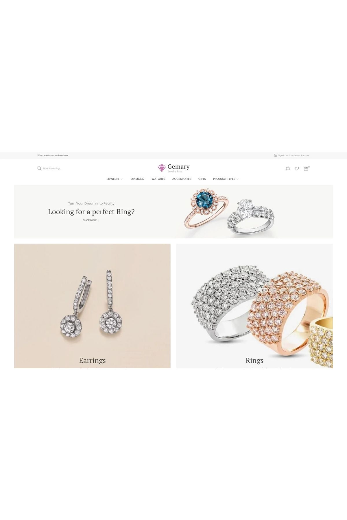 hemen tasarım Gemany - Jewel Store Magento Teması