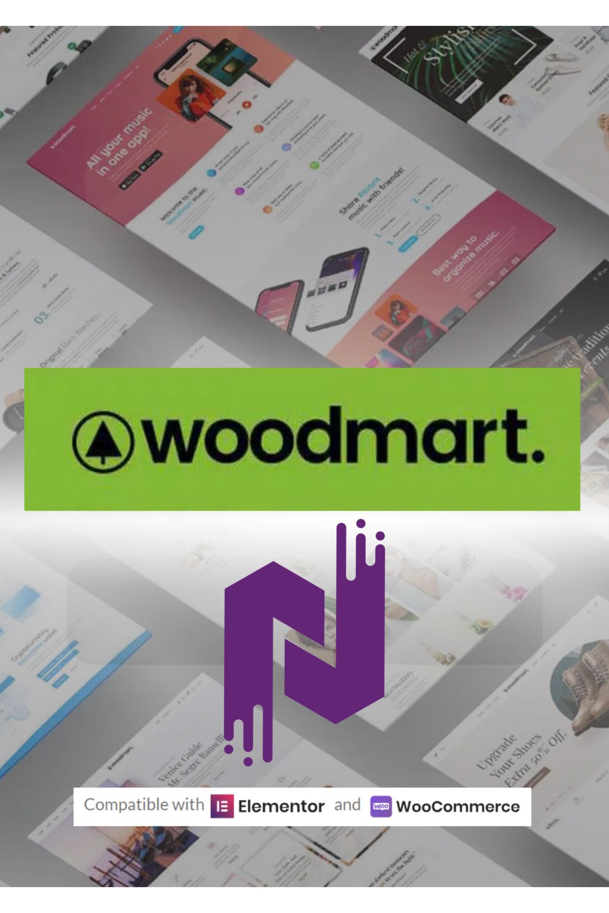 hemen tasarım Woodmart Pro Wordpress Teması Orijinal