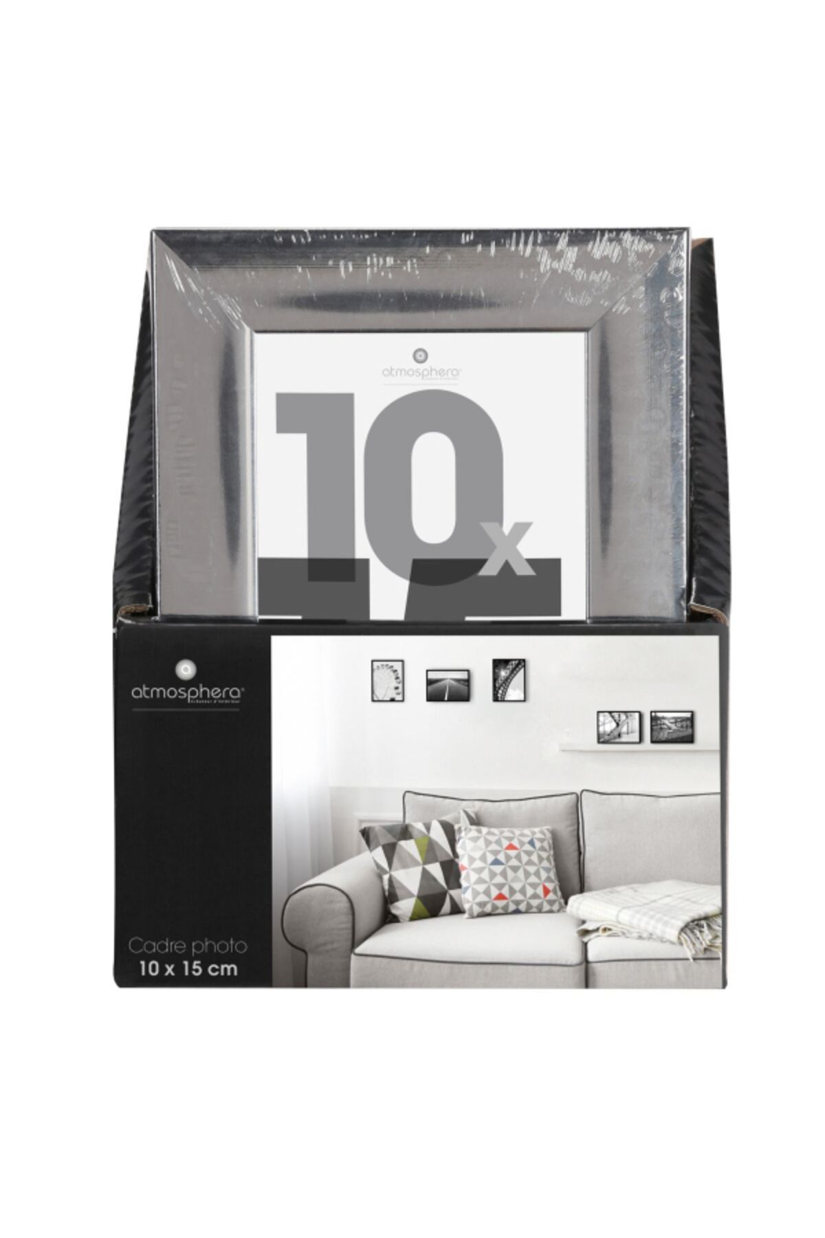 Atmosphera-Lise Elegant and Simple Design Dynamic Photo Frame Silver 10 x 15cm 3