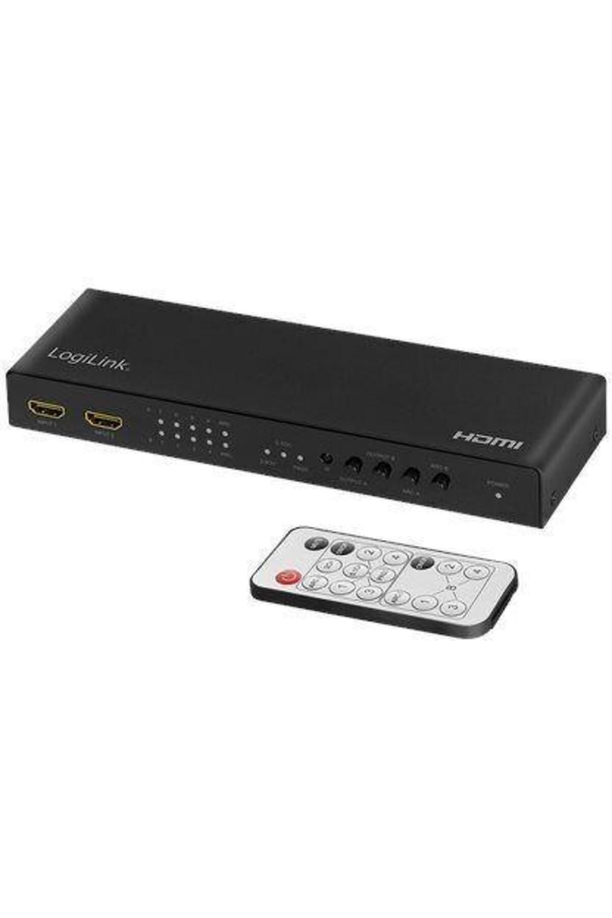 LogiLink-Switch KVM LogiLink HD0049, 4x HDMI-A intrare, 2x HDMI-A iesire, 4K/60 Hz (Negru) 3