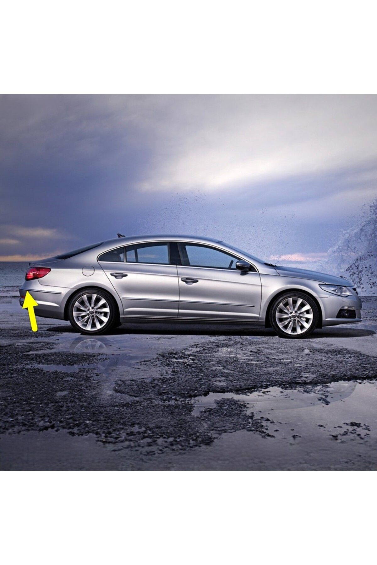 Bisra VW Passat CC 2009-2012 Arka Tampon Sağ Köşe Çıtası 3C8807460A