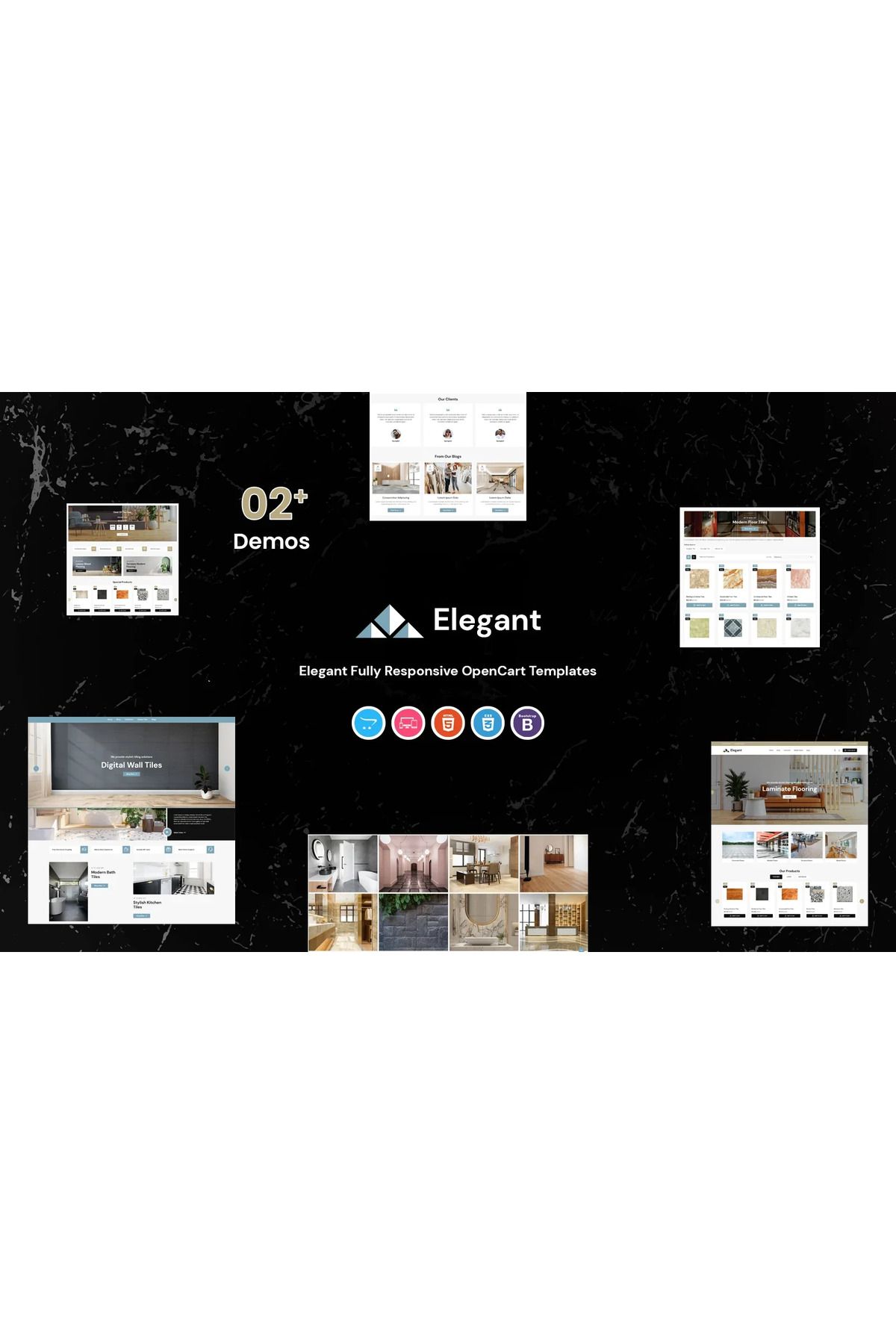 hemen tasarım Elegant - Responsive OpenCart Teması