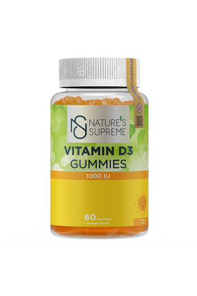 Natures Supreme Vitamin D3 Gummies 60 Çiğnenebilir Form