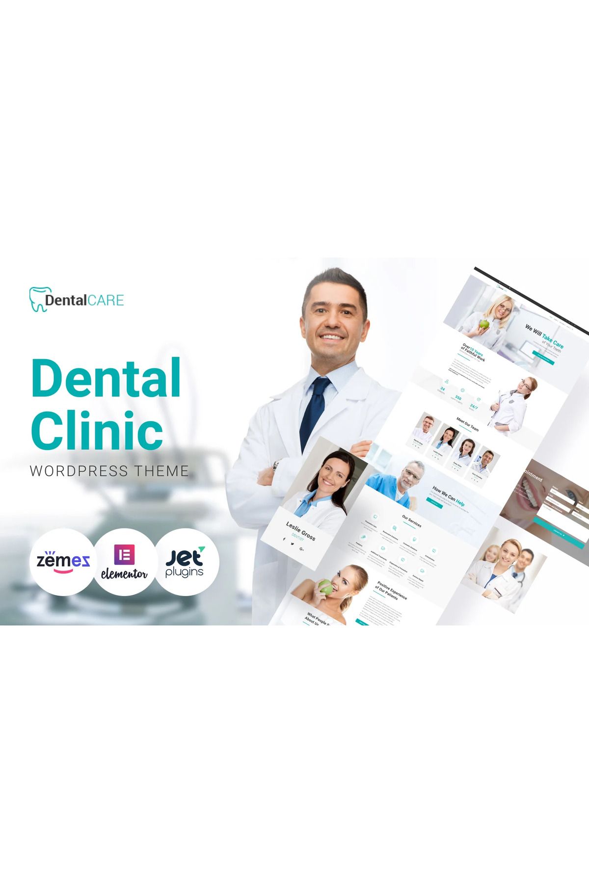 hemen tasarım DentalCare - Dental Clinic Wordpress Teması