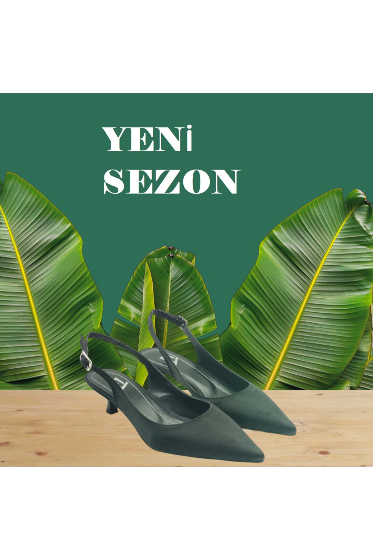 Escarpinshoes KADIN ABİYE ARKA AÇIK TOPUKLU AYAKKABI