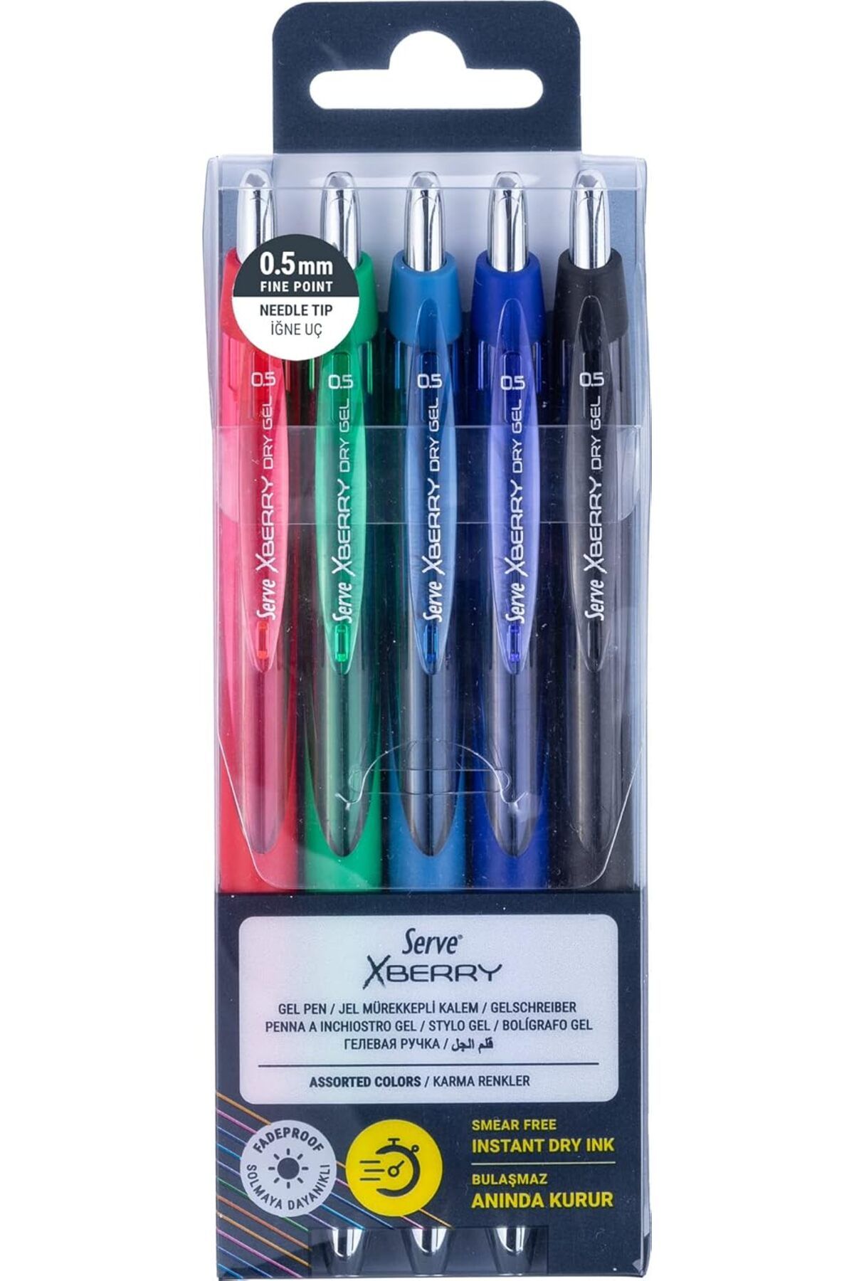 mazıdağı mazzıdağ Xberry Jel Kalem 05mm Igne Uc 5 Li Pet. new store 1133631