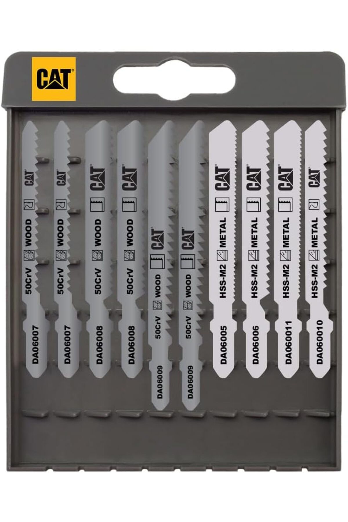 DERİK Simurg DA06901 Profesyonel Metal/Ahşap Hassas/Kaba Kesim Dekupaj Testere Ucu 10 Parça Riee 1094518