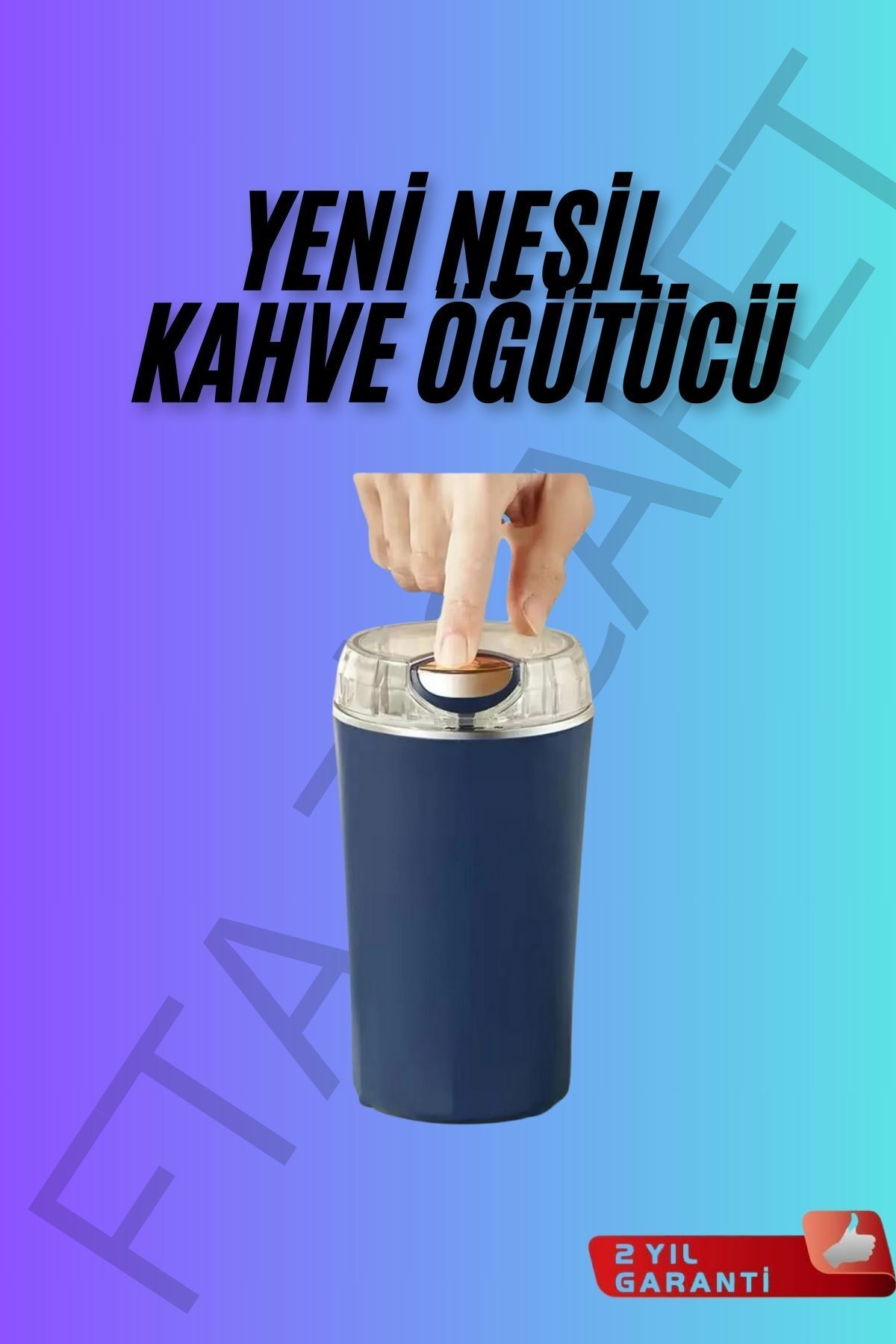 FTA TİCARET Otomatik Kahve ve Baharat Değirmeni | Paslanmaz Çelik | Sessiz ve Güçlü Öğütücü