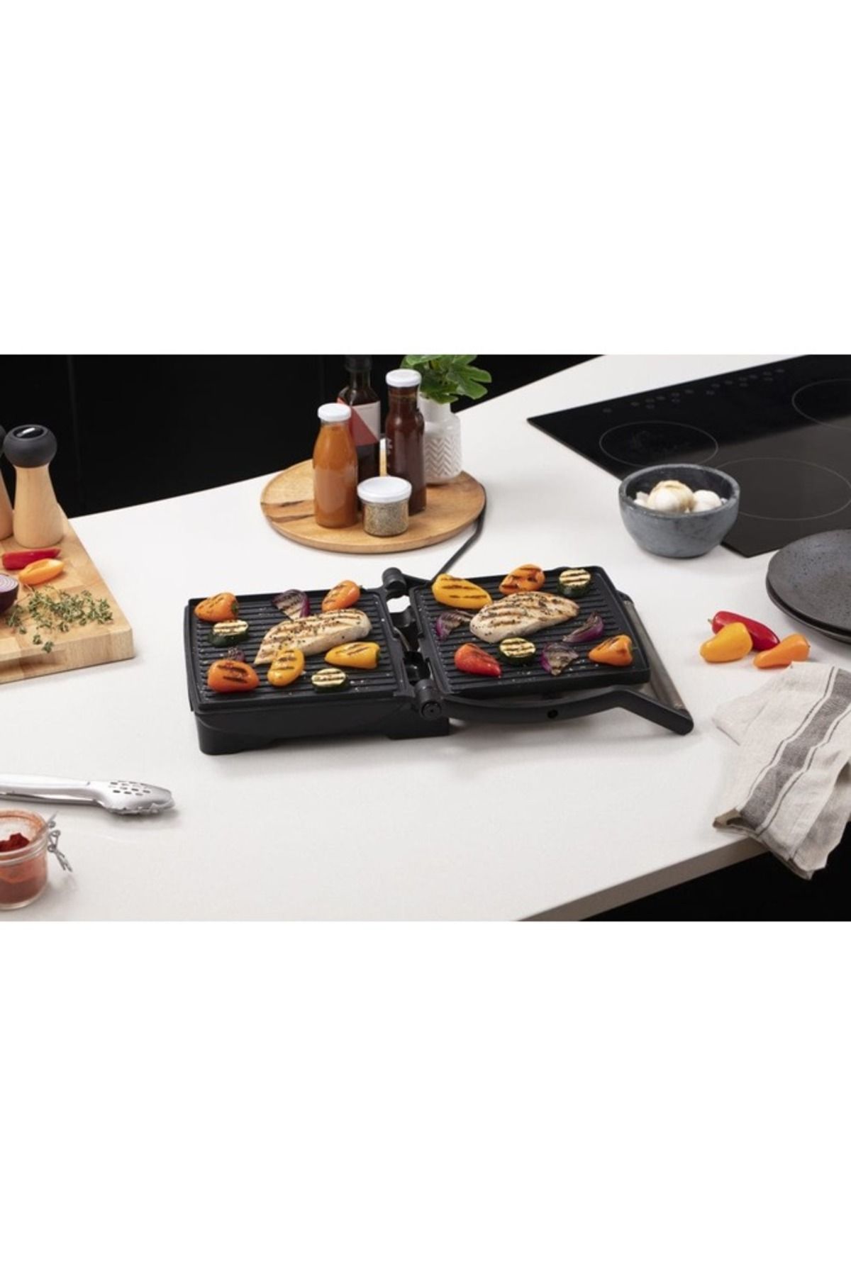 George Foreman-George Foreman Flexe Electric Grill-Flat, Open Griddle, Panini Press And Sandwich Maker 3