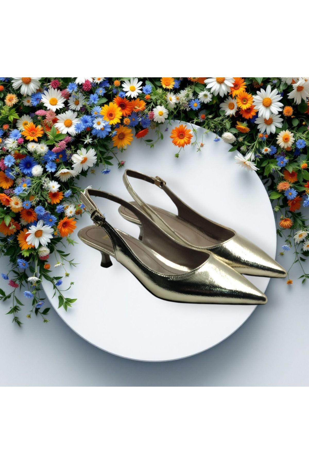 Escarpinshoes KADIN ABİYE ARKA AÇIK TOPUKLU AYAKKABI
