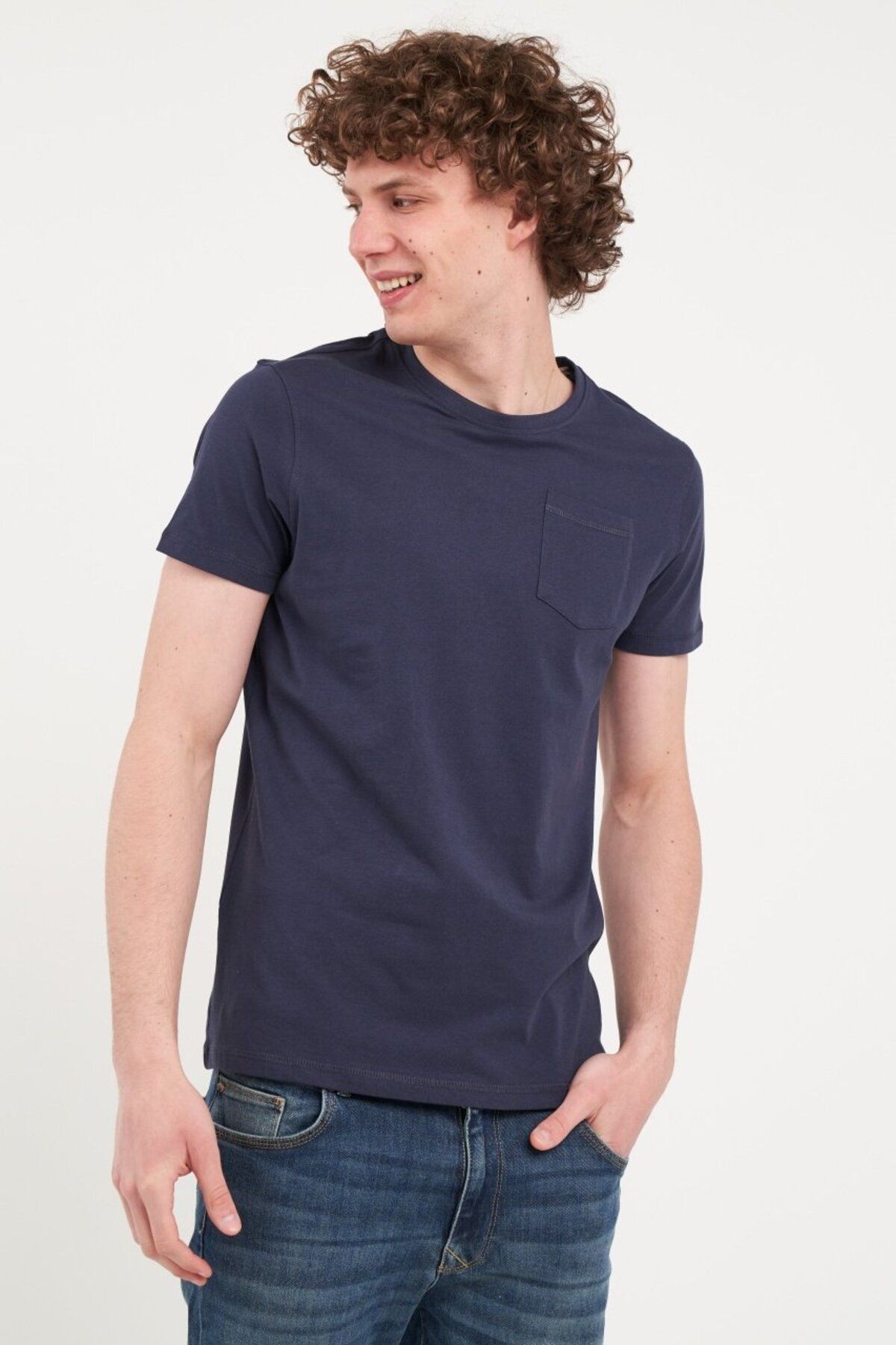 Timeout-Men's solid color T-shirt 7