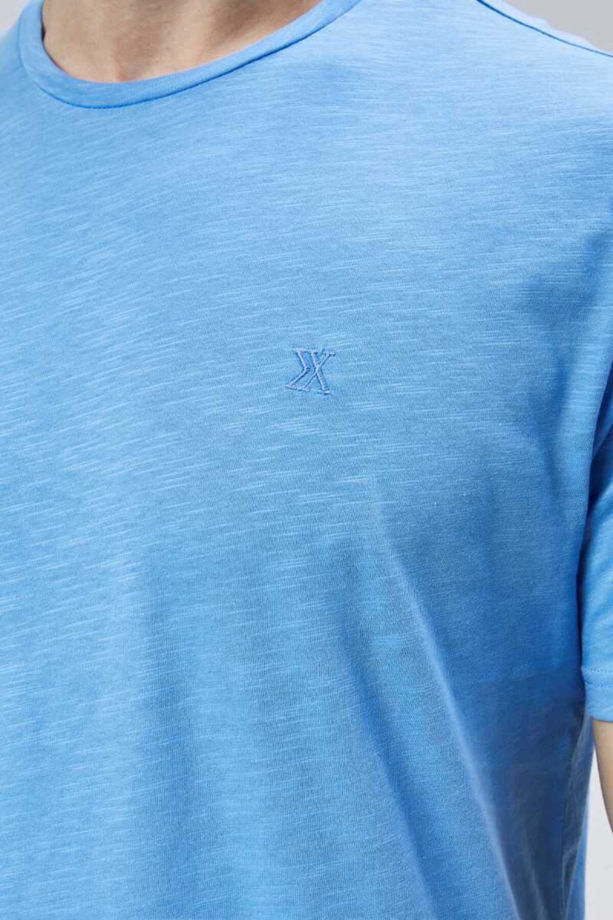 DOSXX-Safe 1St Quality 100% Combed Cotton Men's T-Shirt Classic Fit 0 Neck Short Sleeve T-Shirt 2