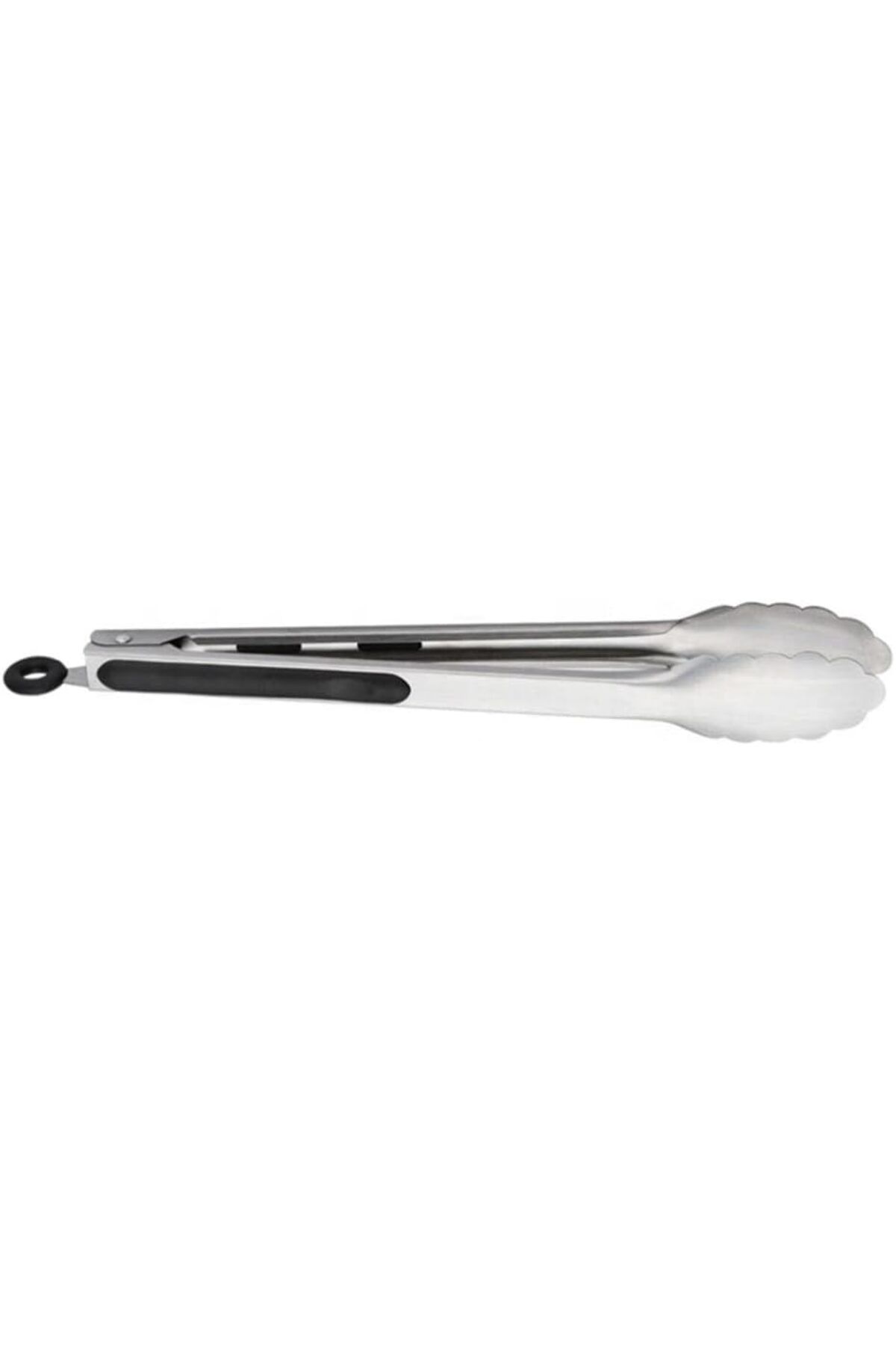 DERİK Barbekü Mangal Izgara Maşası, Paslanmaz Çelik, Silikon, 40 cm, Siyah hrn 1122015
