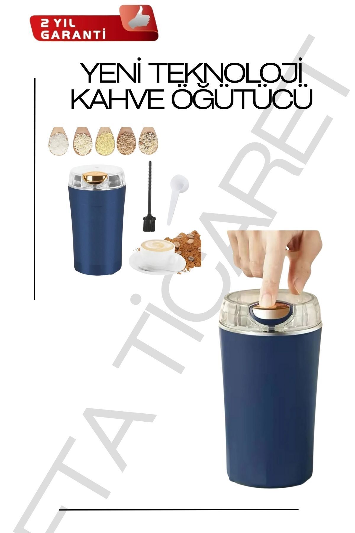 FTA TİCARET Evde Barista Keyfi! Otomatik Kahve ve Baharat Öğütücü