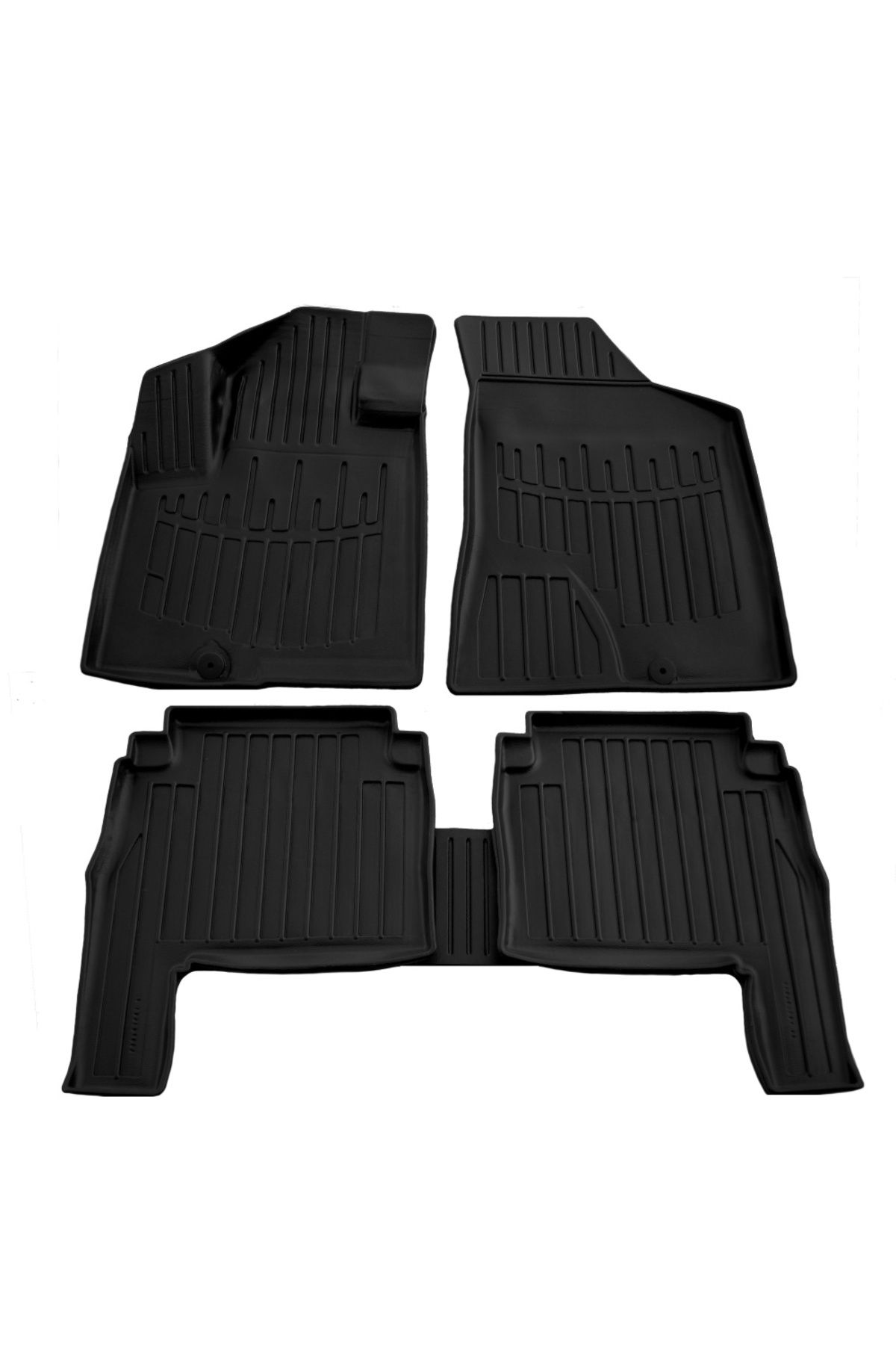 Umbrella Set Covorase Auto Cauciuc Umbrella Pentru Hyundai Santa Fe Ii (cm) (2006-2010) - One Size
