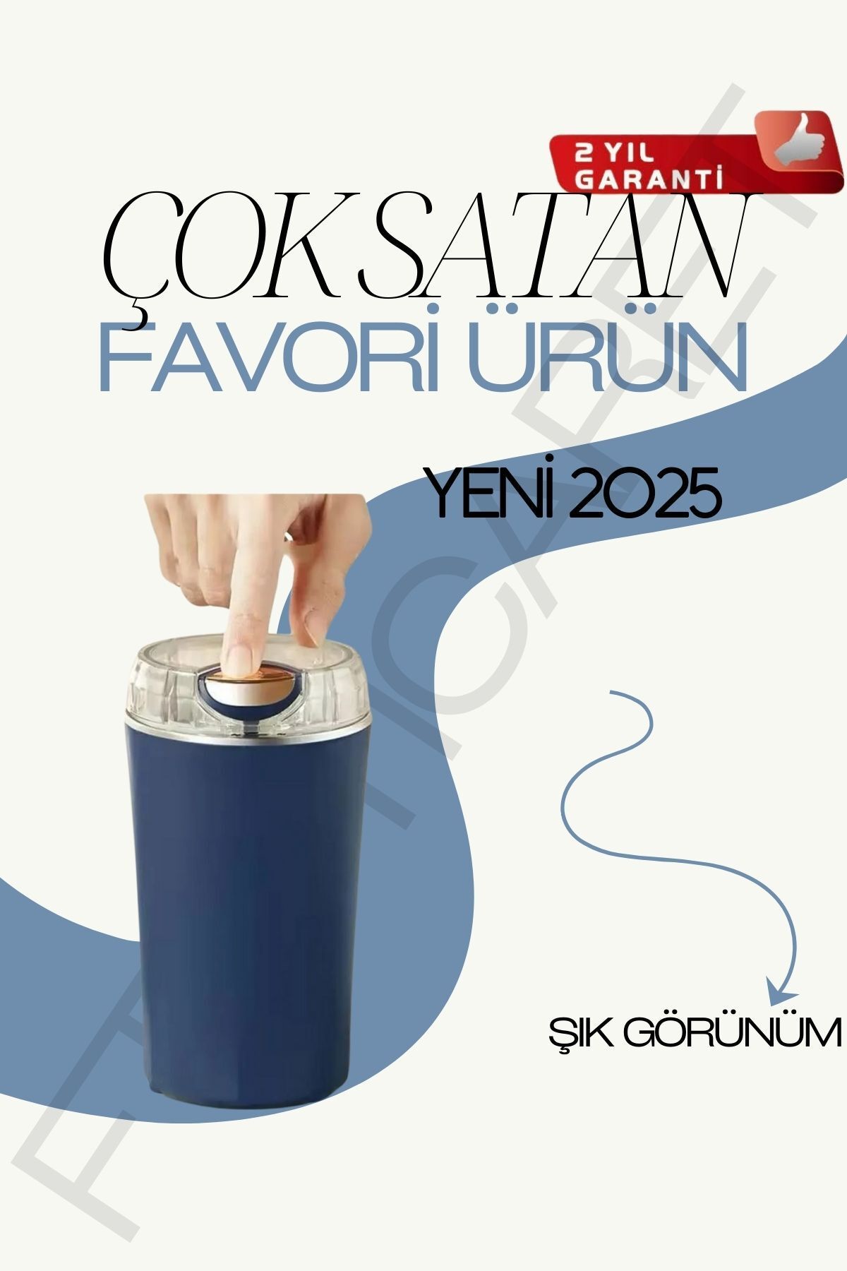 FTA TİCARET Şık ve Güçlü Paslanmaz Çelik Kahve & Baharat Değirmeni