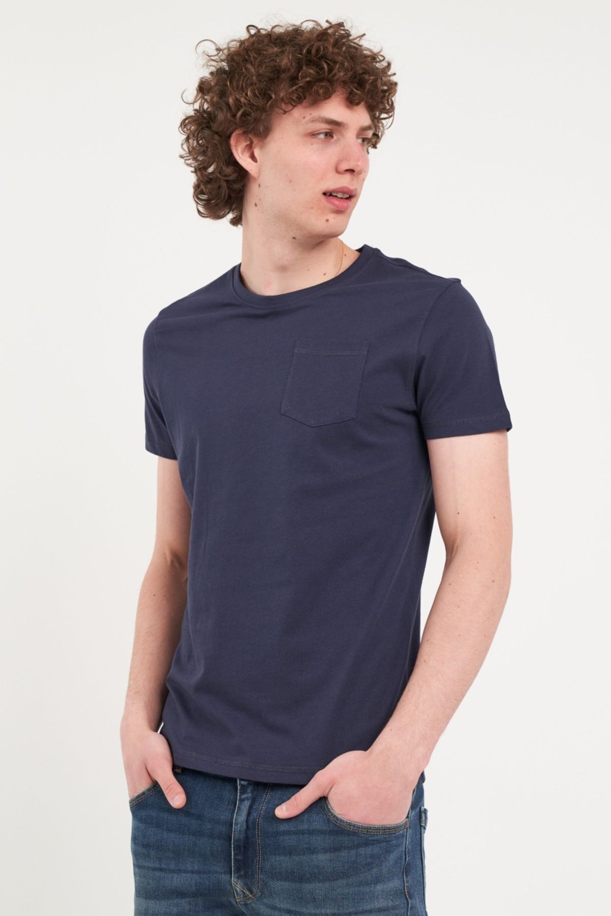 Timeout-Men's solid color T-shirt 6