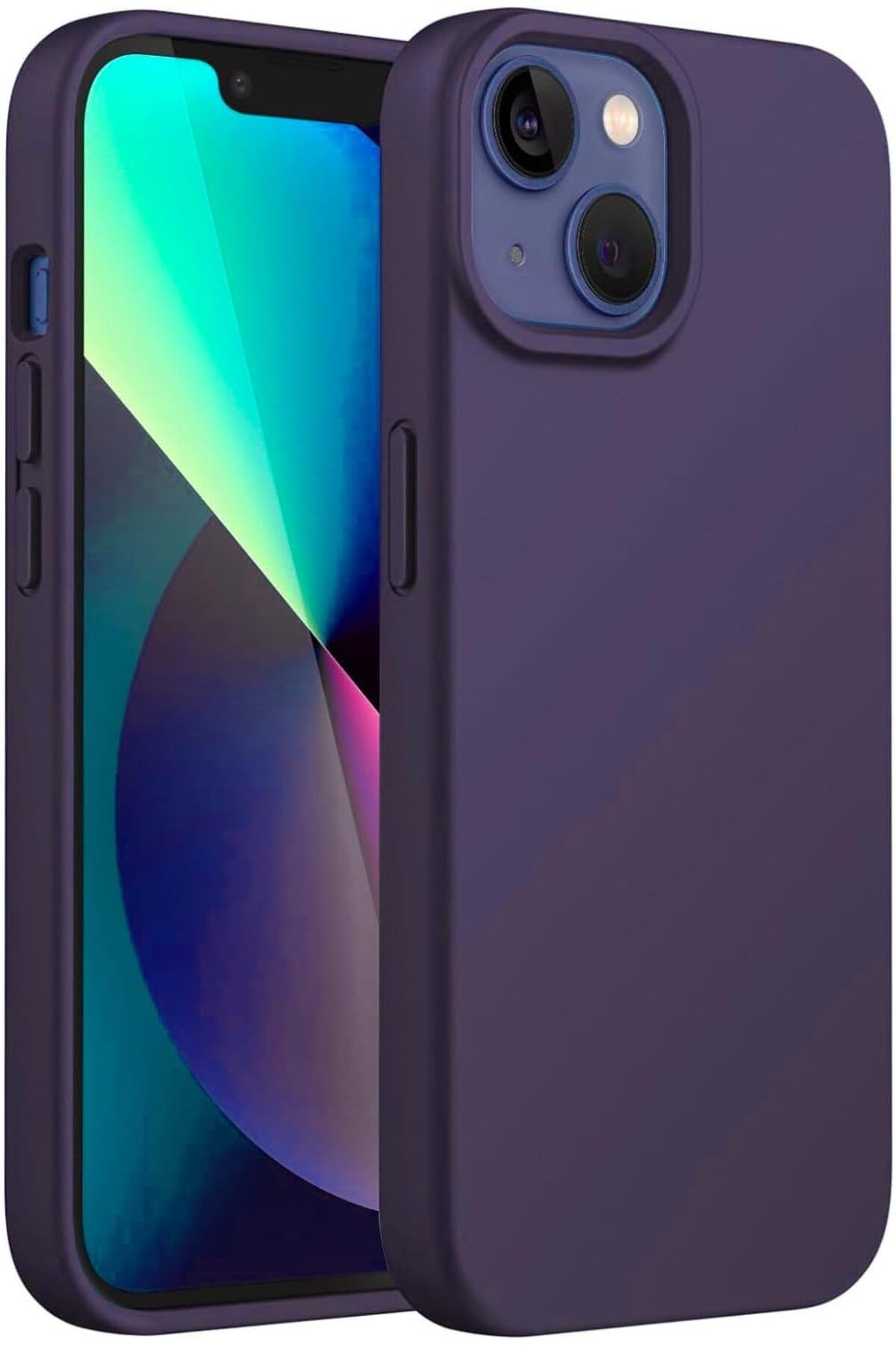 KDROĞLU GEÇMEZ iPhone 14 Plus Uyumlu Özel İpeksi Dokunuş Hissi Veren İçi Yumuşak Kadife Lansman Silik