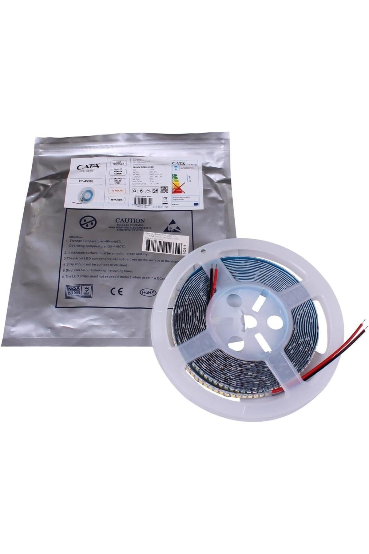 KDROĞLU GEÇMEZ CT-4538B 240 Çipli Beyaz Işık LED Şerit, 5m AVM 1114477