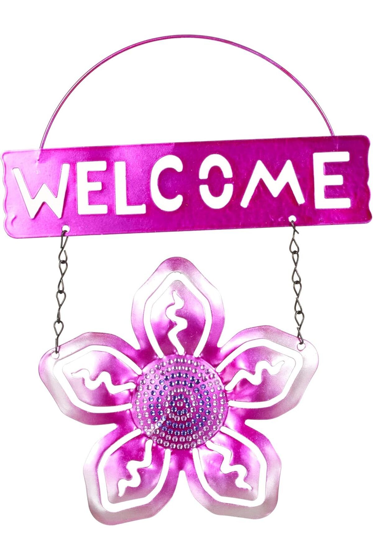 mazıdağı mazzıdağ Balkon Ve Bahçe Hoşgeldiniz Tabelası Pembe Çiçek new store 1133631