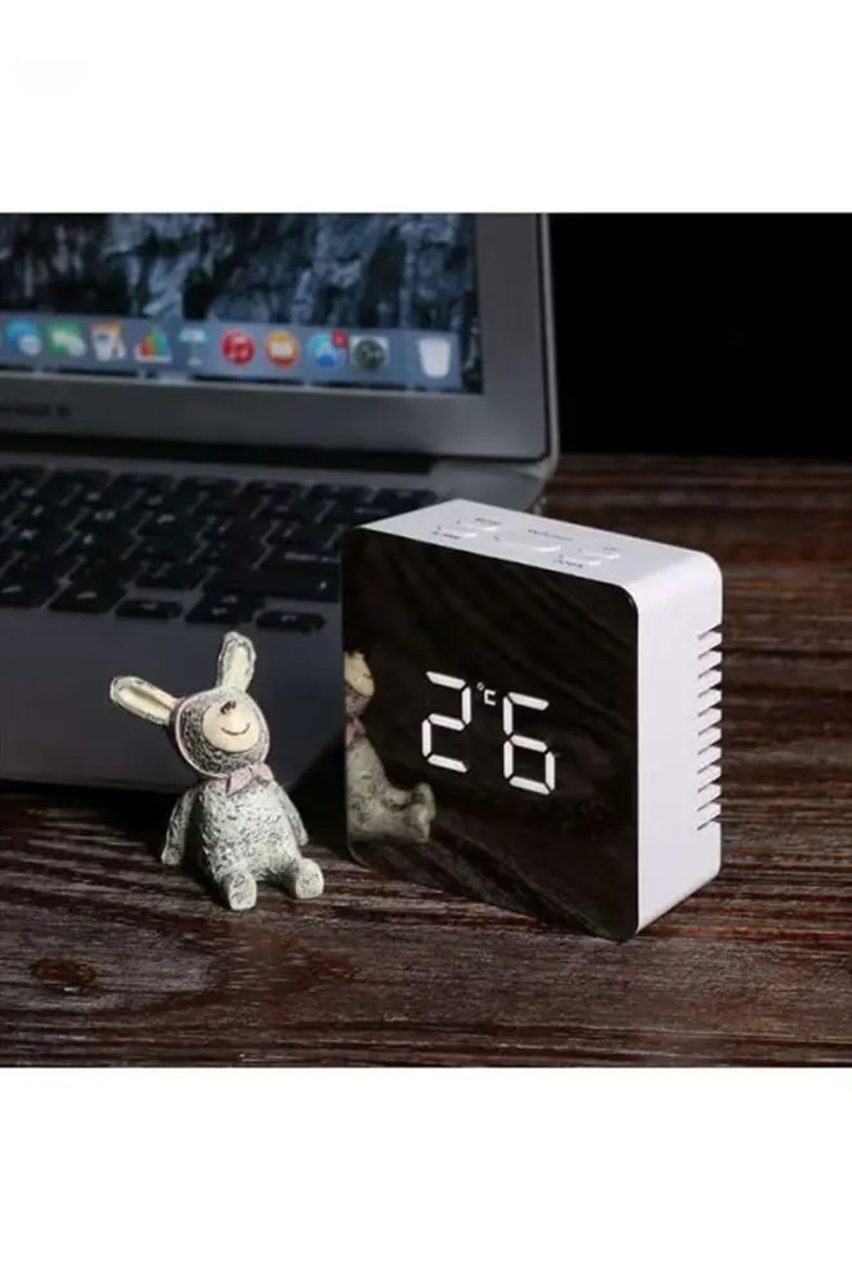 COOYA-Digital Alarm Clock, Battery Powered with Large Display Led, Black 4