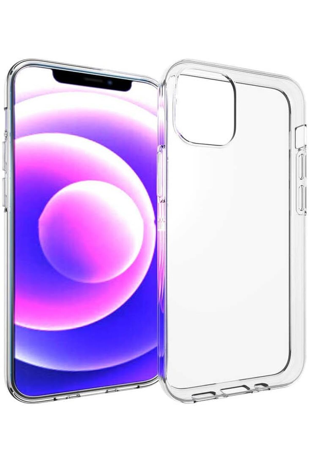 MEGOBİNE WHERE iPhone 14 Plus Kılıf Şeffaf Silikon Lüx ZTML SYFT 1139610