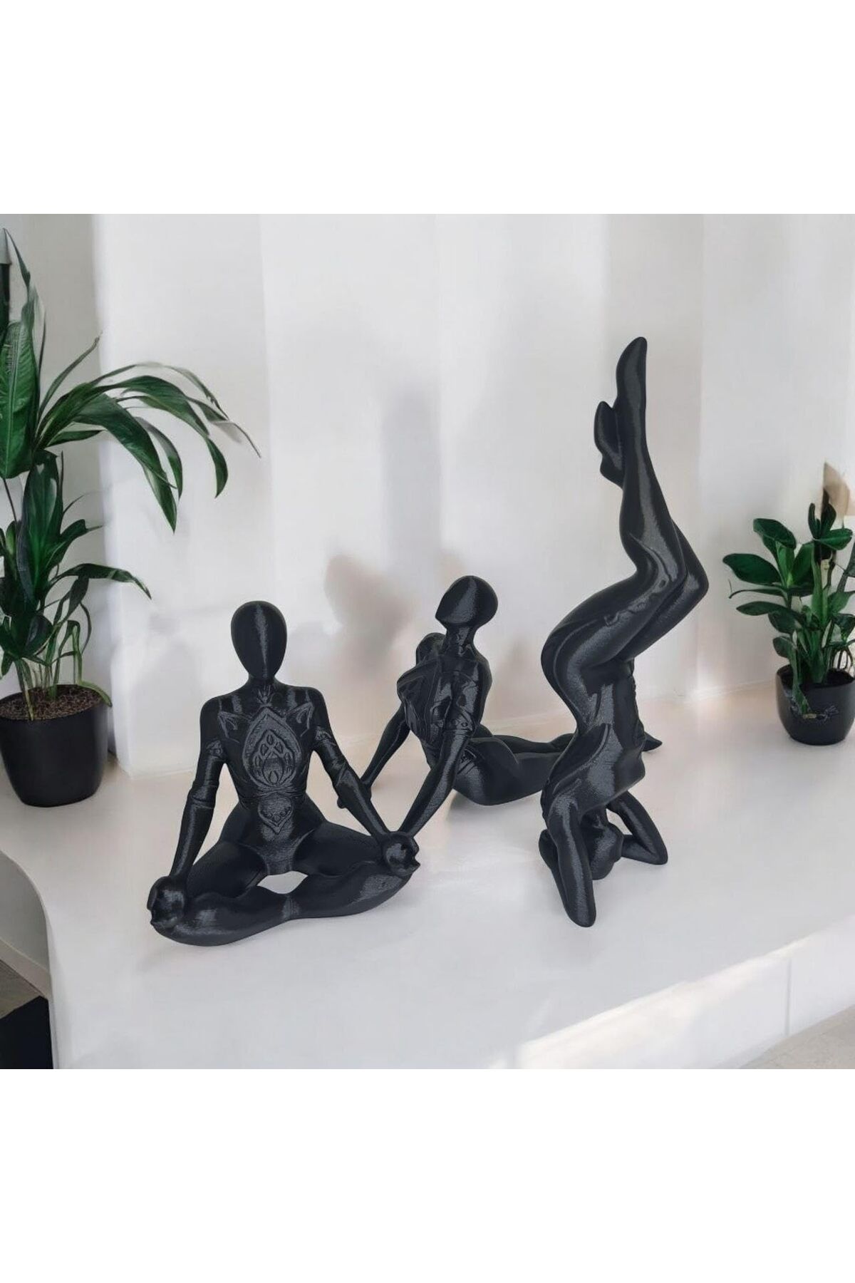 mazıdağı mazzıdağ Figürleri, Siyah, Dekoratif Sanatsal Heykel Seti new store 1133631