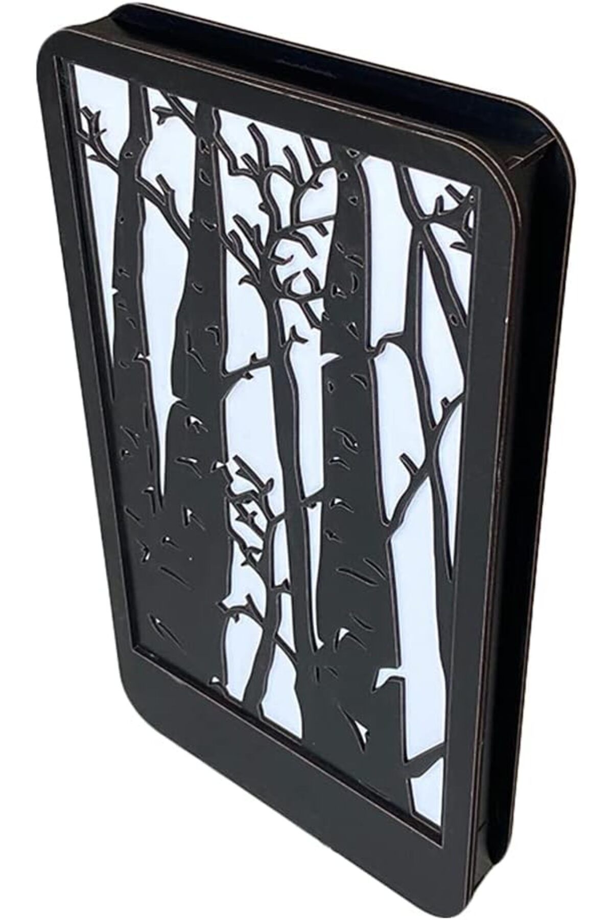 DERİK dsr Led Işıklı Ağaç Desenli Ahşap Dekor hrn 1122015