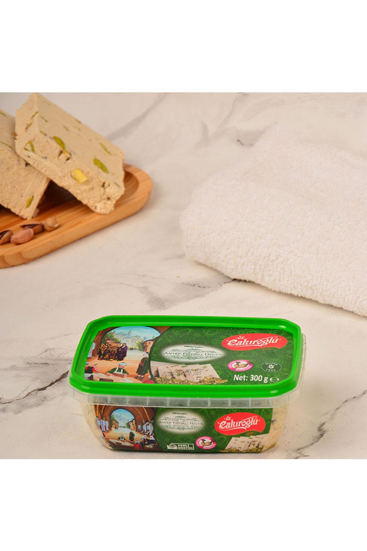 Öz Çakıroğlu Öz Çakıroğlu Antep fıstıklı Tahin Helva 300 gr