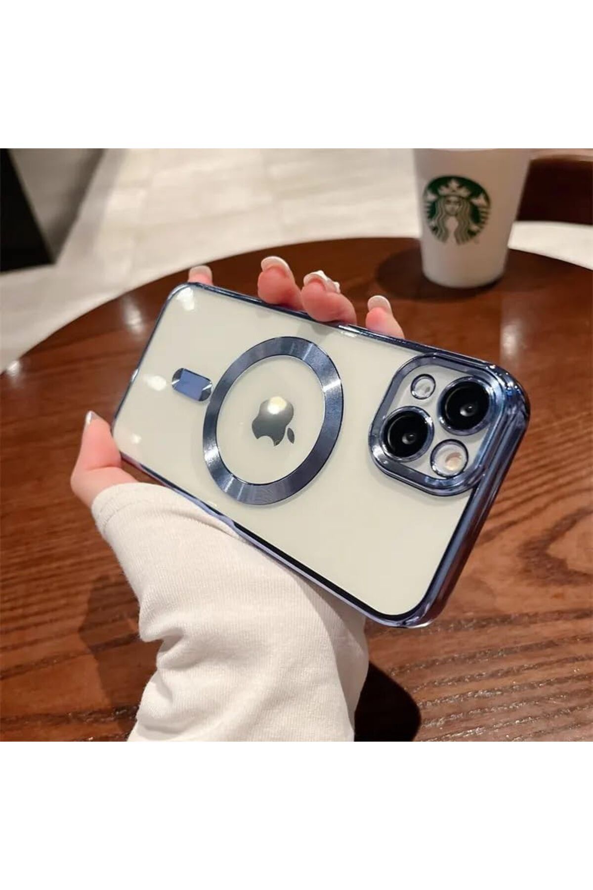 mazıdağı mazzıdağ AKSESUAR İphone 14 (6.1) inç Uyumlu Laser Silikon Arka Kısmı Şeffaf Kablosuz Şarj D