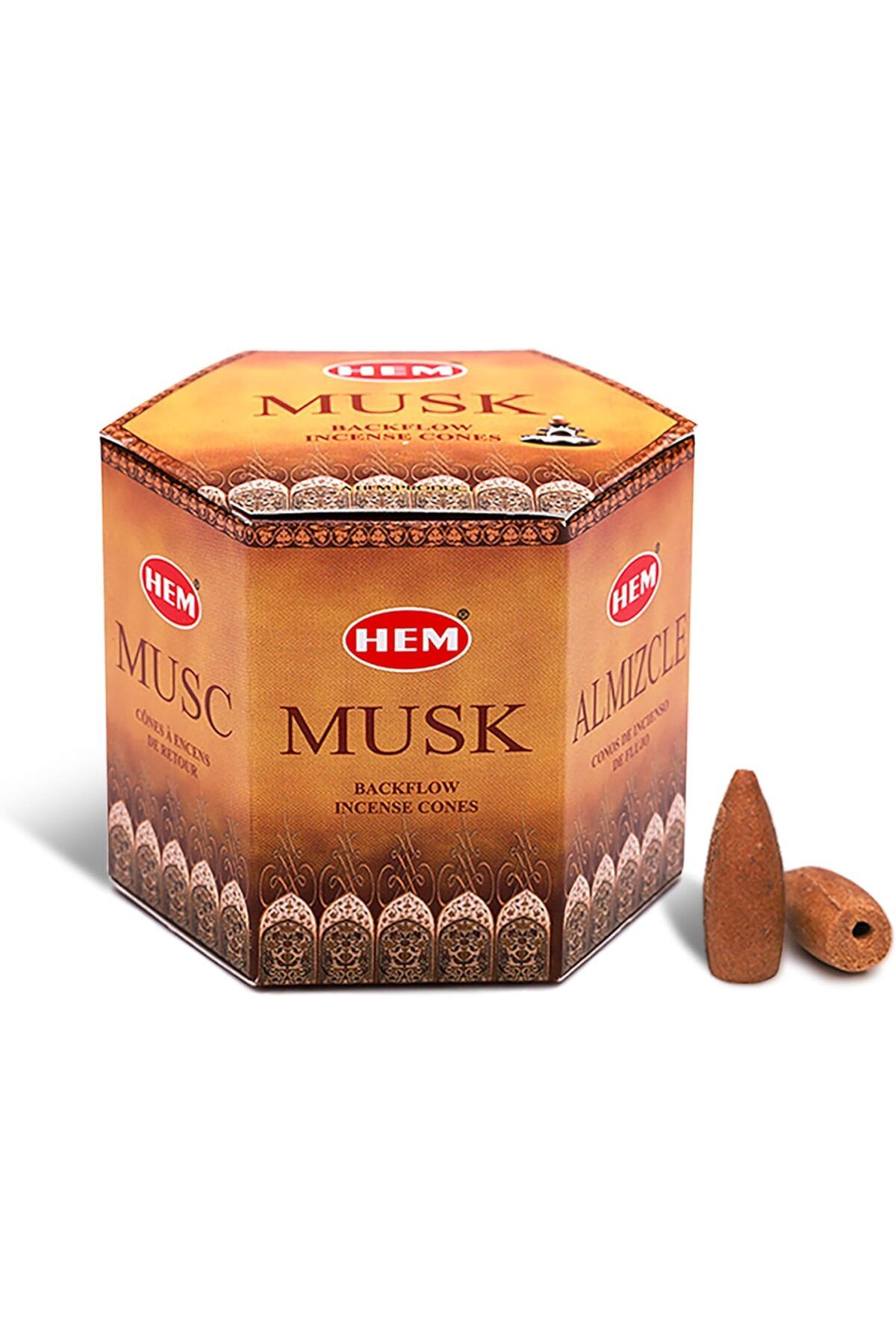 DERİK Eser Tütsü Geri Akış Şelale Misk Kokulu 40 Konik Tütsü - Musk Backflow Incense Cones DRK 1107
