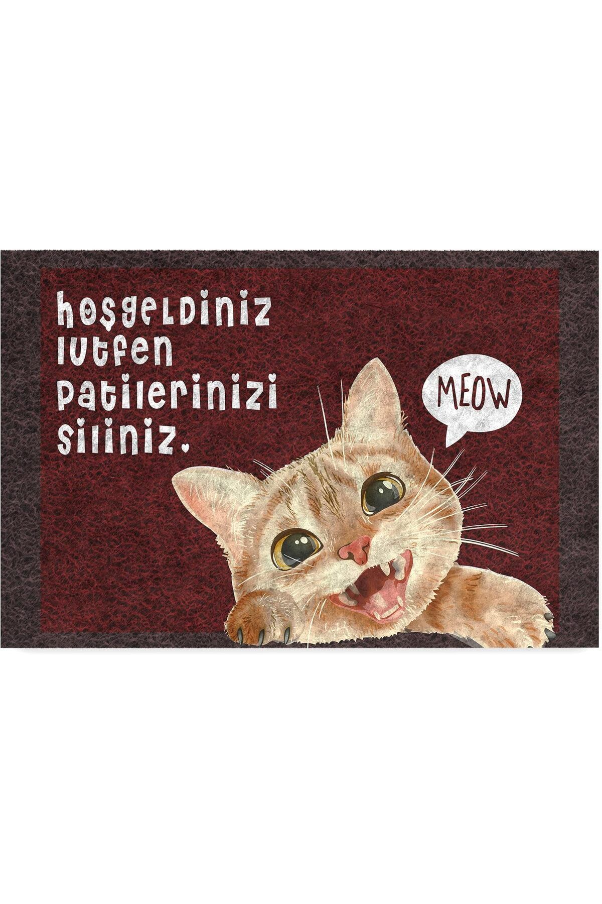 KDROĞLU Tasarımlı Dekoratif Kapı önü Paspas, Dış Mekan/Ev İçi/Banyo/Mutfak/Yatak Odası/Gir