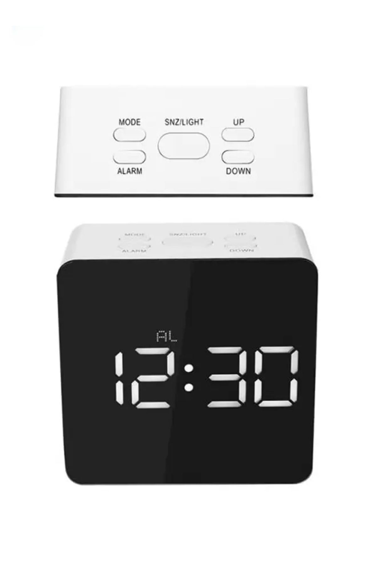 COOYA-Digital Alarm Clock, Battery Powered with Large Display Led, Black 3