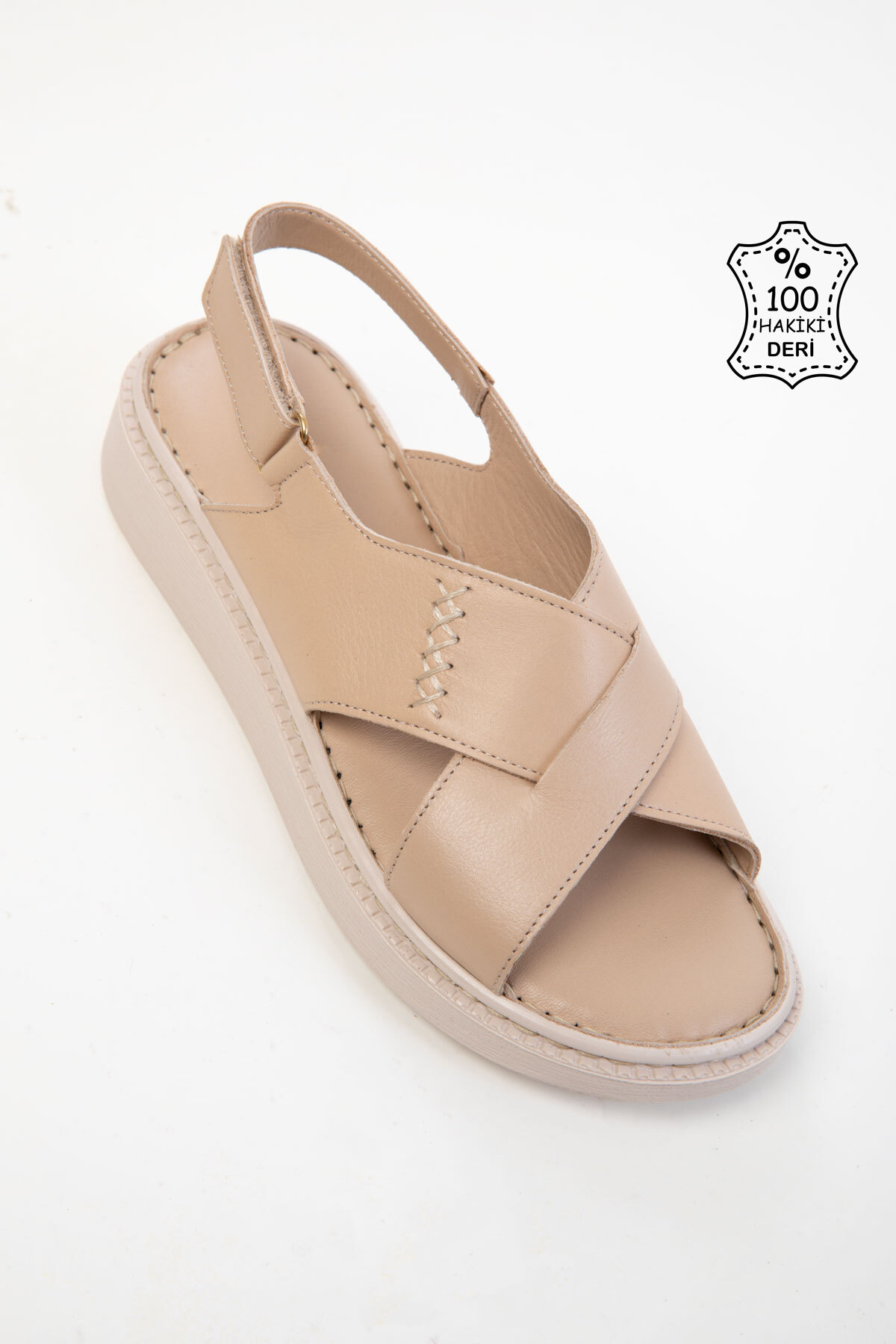 صندل زنانه بژ SOHO | 20537 اورجینال - تصویر 5