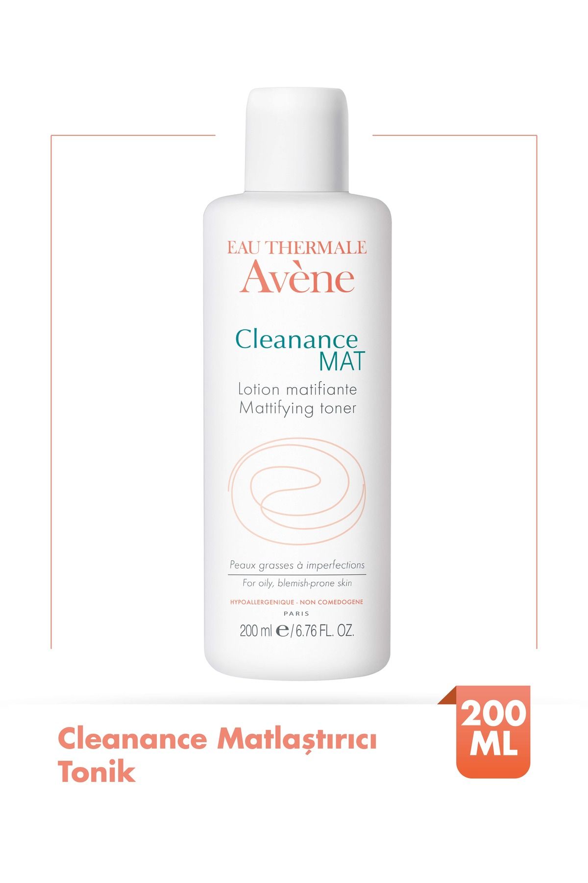 Avene لوسیون مات کننده تمیز کننده 200 میلی لیتر