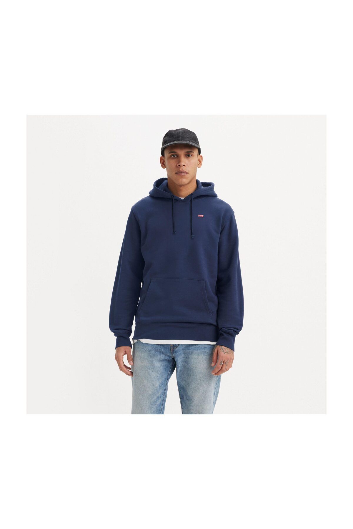 Levi's Oryginalna Niebieska Męska Bluza Z Kapturem Mężczyzna - L