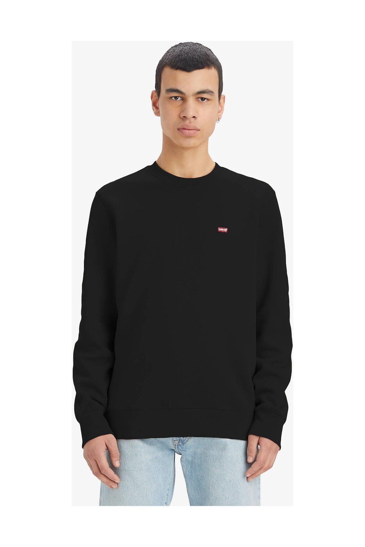 Levi's-Nowa oryginalna czarna bluza męska Crew 1