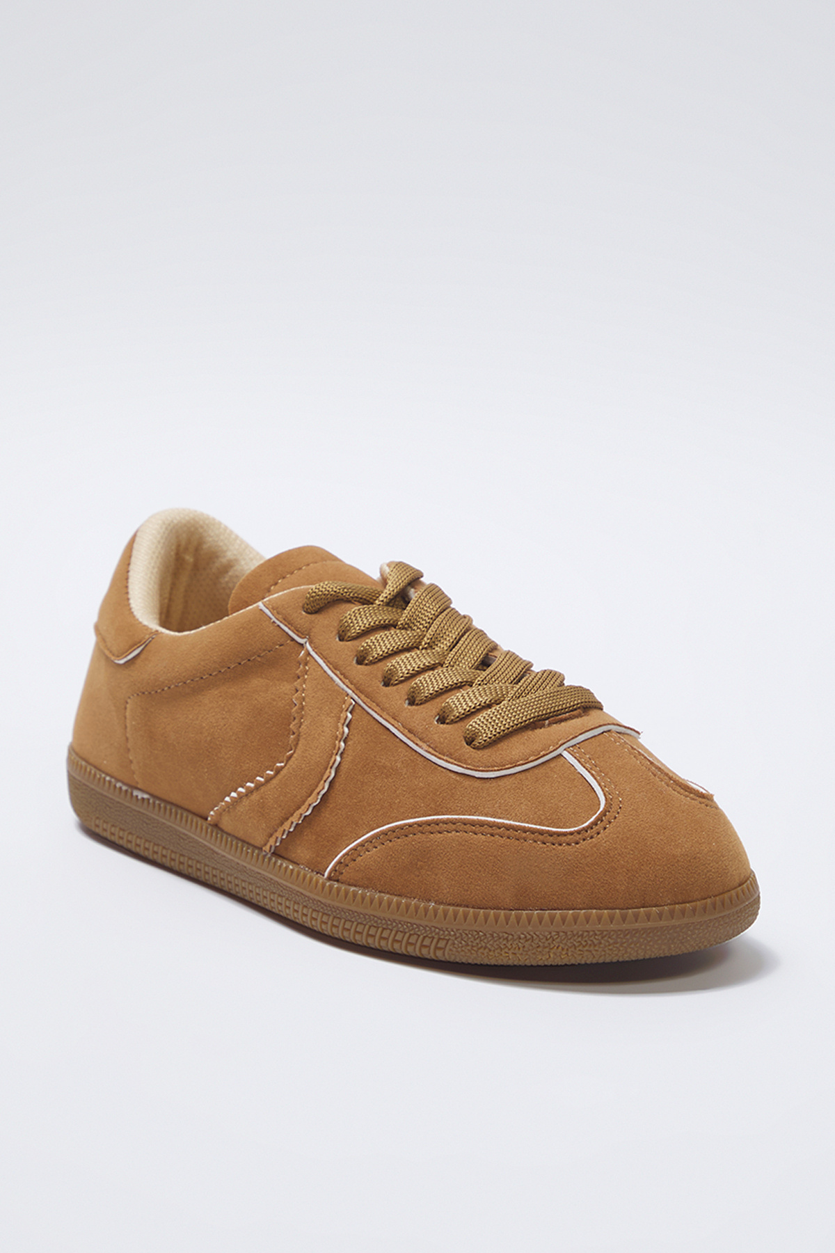 TRENDYOL SHOES-Hnědé šněrovací unisex tenisky TAKSS25SN00055 8