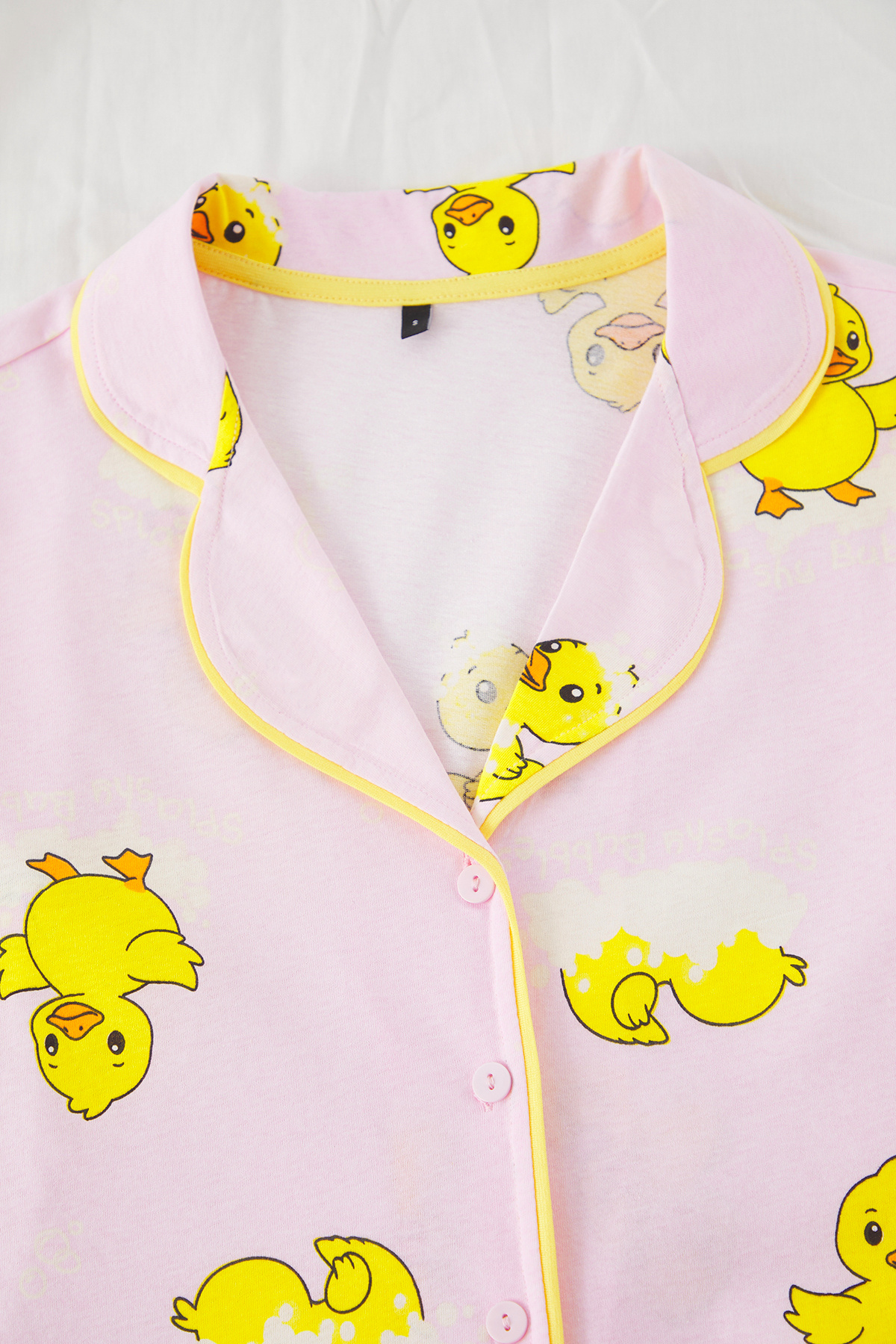 Trendyol Collection-Piping 100% Cotton Pink Joint Pattern Pajamas Set Thmss25Pt00300 7