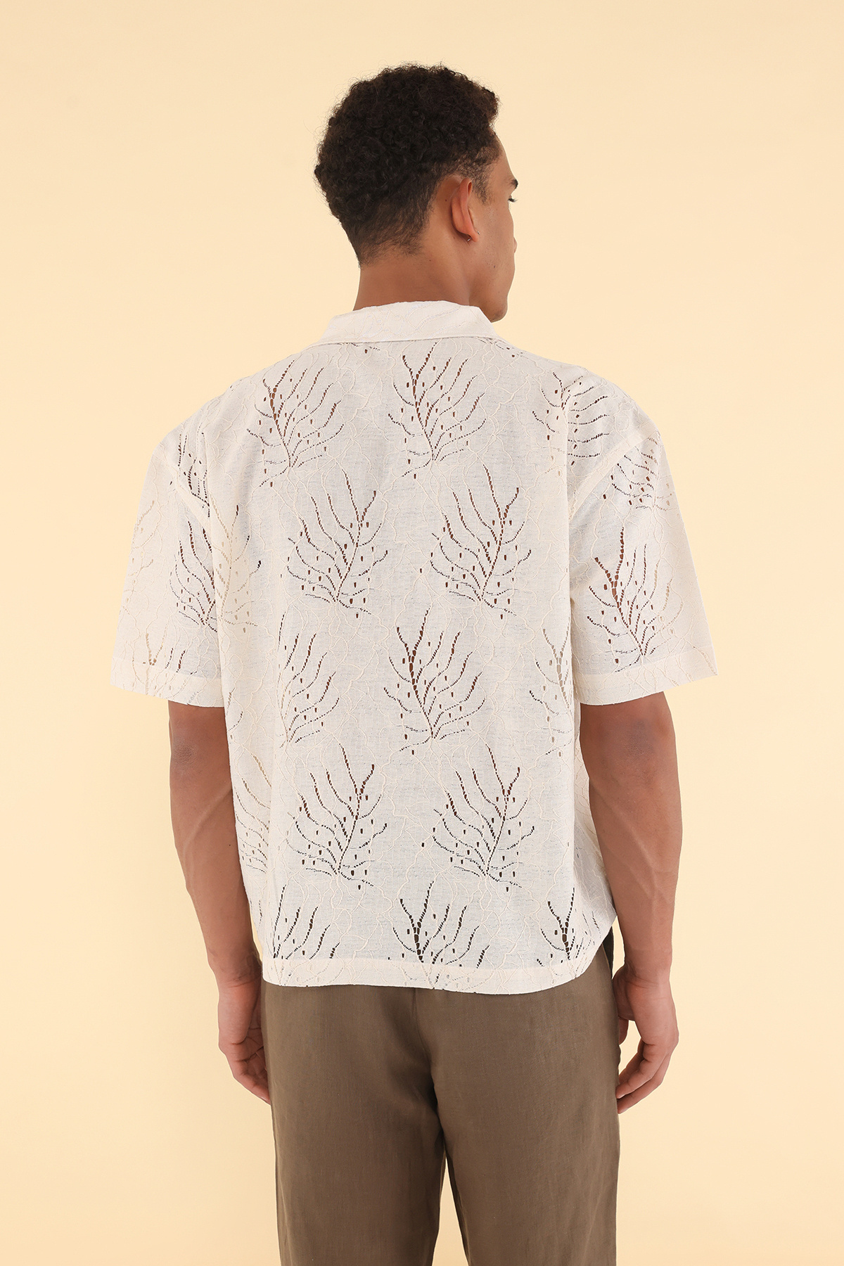 Trendyol Collection-Boxy Ecru Shirt – TMNSS25GO00044 5