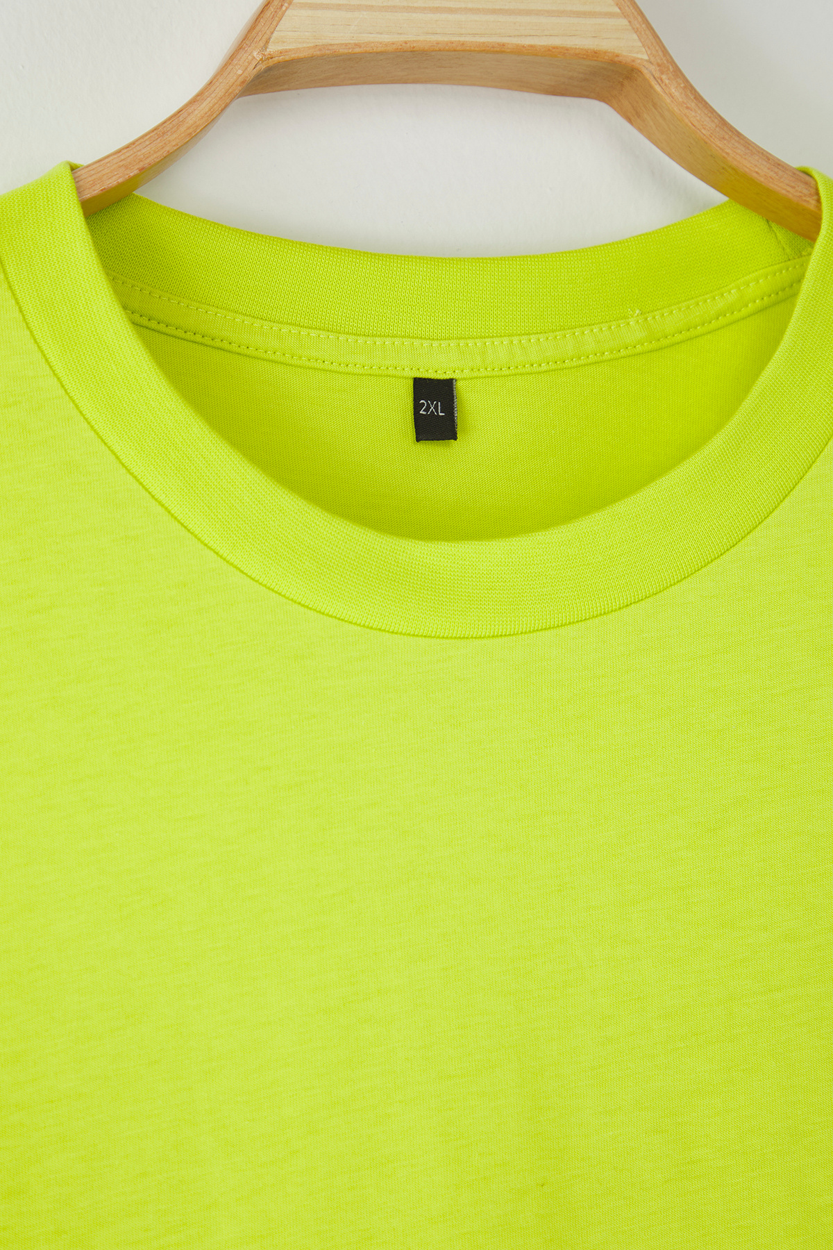 Trendyol Curve-Green Fat Riba Tshirt 100% Cotton Wide Fit Tbbss23Bf00017 3
