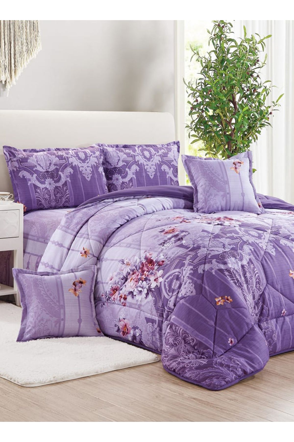 Generic-Comforter Set King Size 6 Pieces Comforter Set Twin Unisex Bedding Set 2